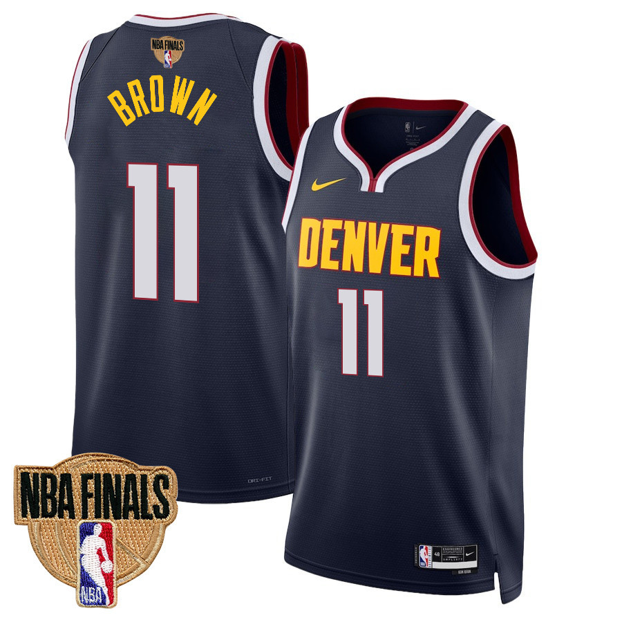 Bruce Brown 11 Denver Nuggets Final Champions 2023 Swingman YOUTH Basketball Jersey - Black - JS485 