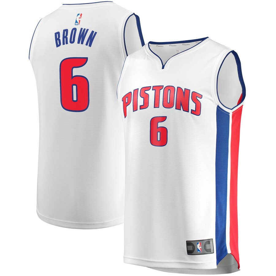 Bruce Brown Detroit Pistons Fanatics Branded Youth Fast Break Replica Player Basketball Jersey - Association Edition - White