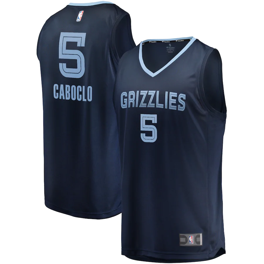 Bruno Caboclo Memphis Grizzlies Fanatics Branded Fast Break Player Basketball Jersey Navy - Icon Edition