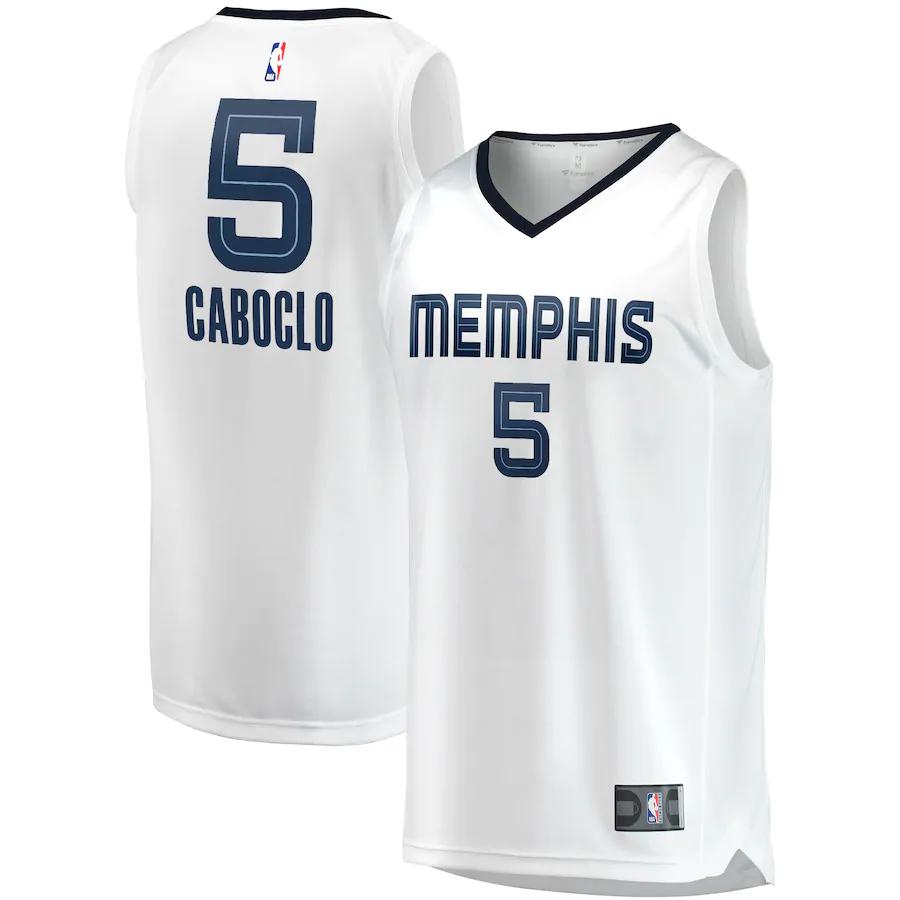 Bruno Caboclo Memphis Grizzlies Fanatics Branded Fast Break Player Basketball Jersey White - Association Edition