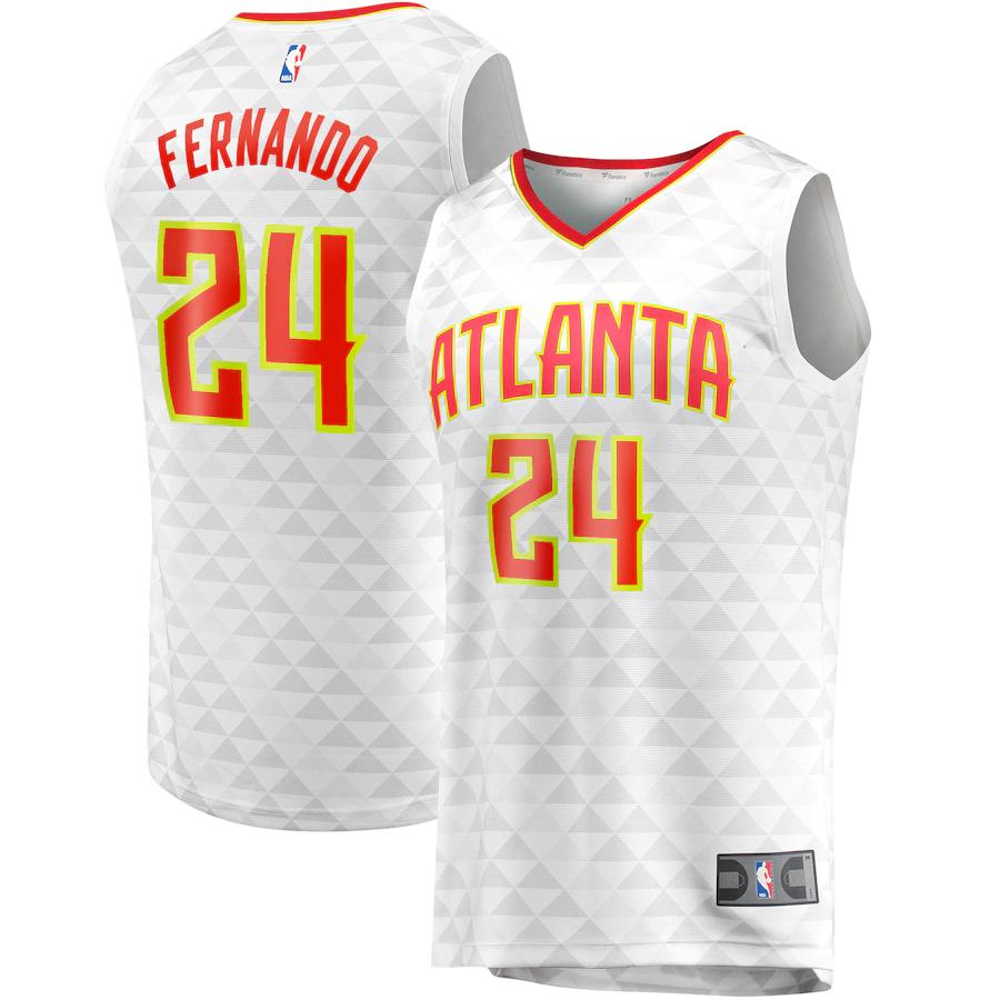 Bruno Fernando Atlanta Hawks Fanatics Branded Fast Break Player Replica Basketball Jersey - Association Edition - White