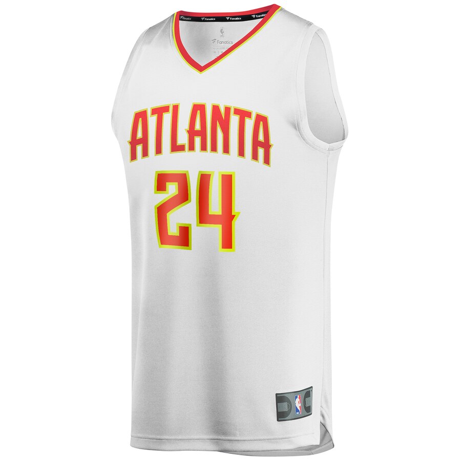 Alternative view of Bruno Fernando Atlanta Hawks Fanatics Branded Youth Fast Break Replica Player Basketball Jersey - Association Edition - White