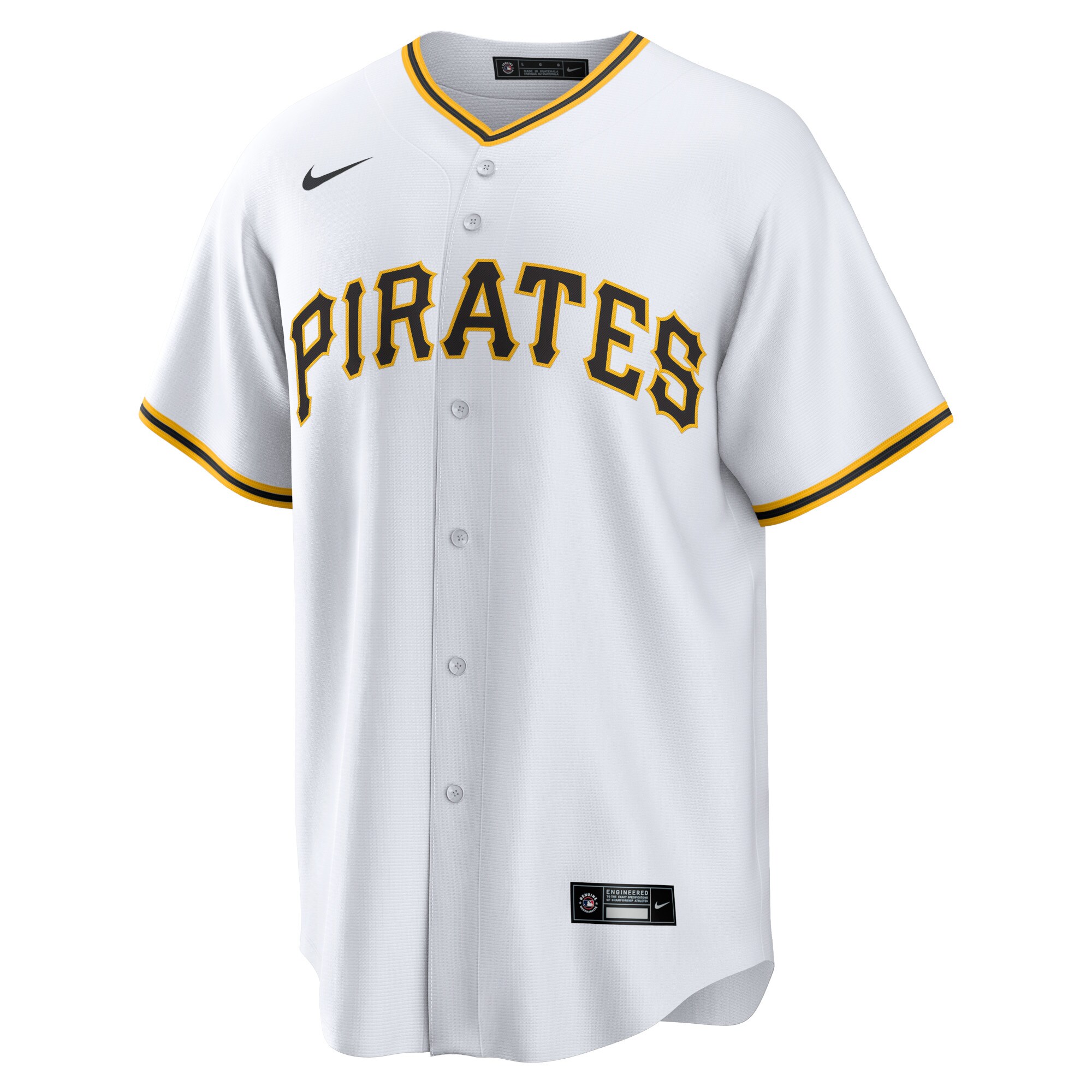 Alternative view of Bryan Reynolds Pittsburgh Pirates Replica Player Jersey - White