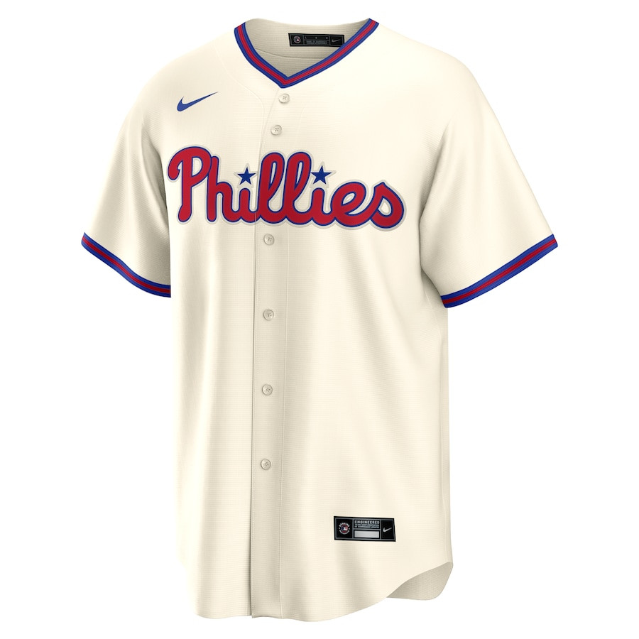 Alternative view of Bryce Harper 3 Philadelphia Phillies Alternate Men Baseball Jersey - Cream 