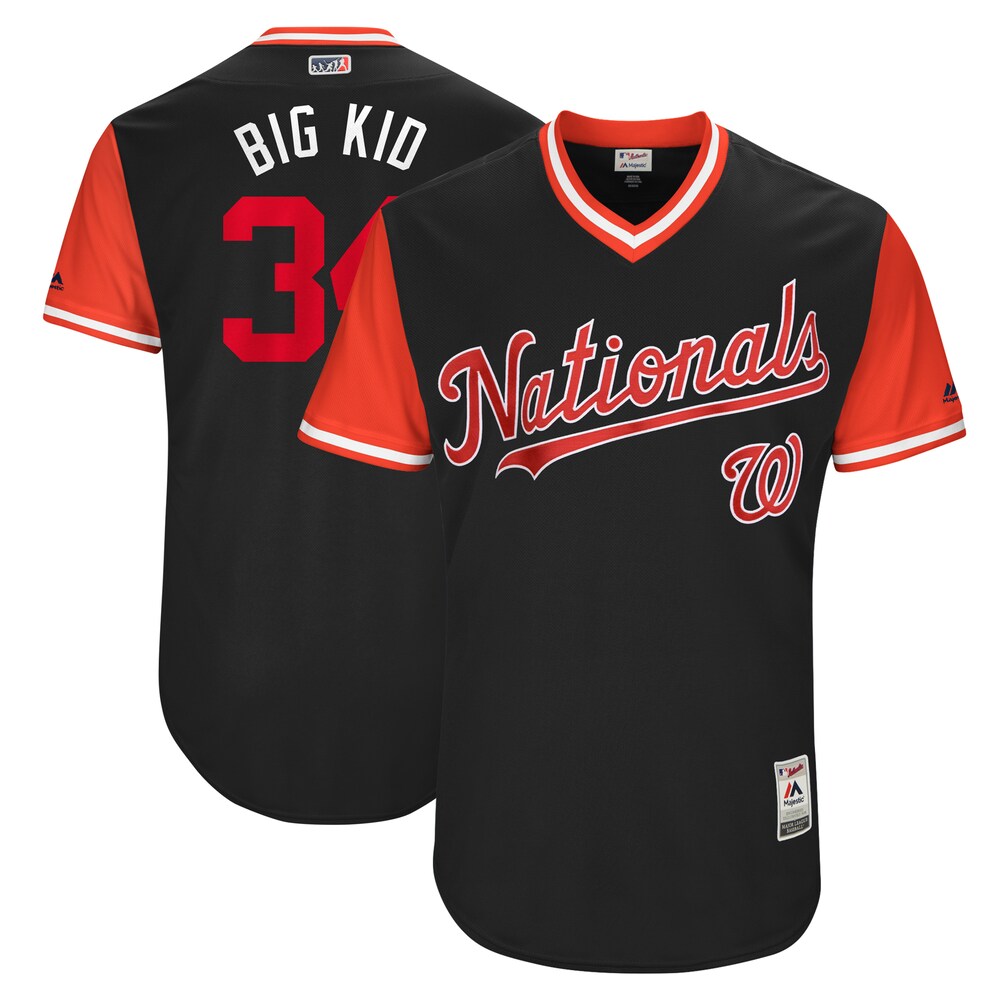 Bryce Harper "big Kid" Washington Nationals Majestic 2017 Players Weekend Jersey - Navy
