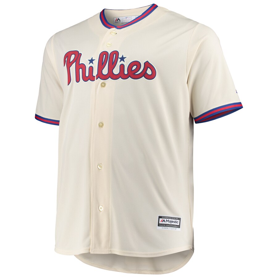 Alternative view of Bryce Harper Philadelphia Phillies Majestic Big And Tall Alternate Cool Base Player Jersey - Cream