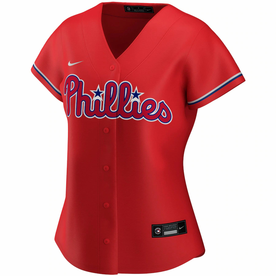 Alternative view of Bryce Harper Philadelphia Phillies Women's Alternate 2020 Replica Player Baseball Jersey ÃƒÂ¢Ã¢â€šÂ¬Ã¢â‚¬Å“ Red