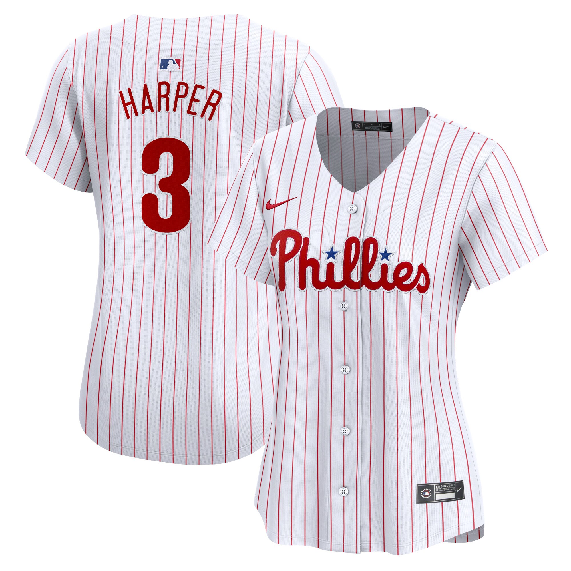Bryce Harper Philadelphia Phillies Women's Home Limited Player Baseball Jersey - White