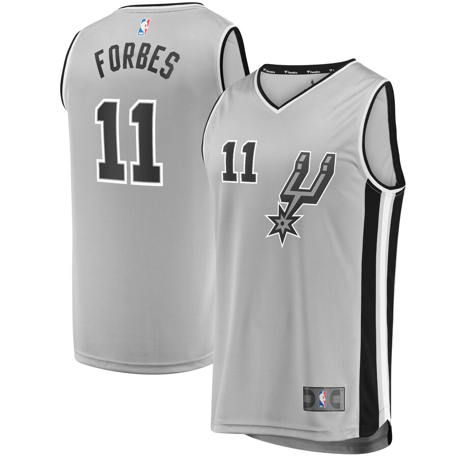 Bryn Forbes San Antonio Spurs Fanatics Branded Fast Break Replica Player Basketball Jersey – Statement Edition – Silver
