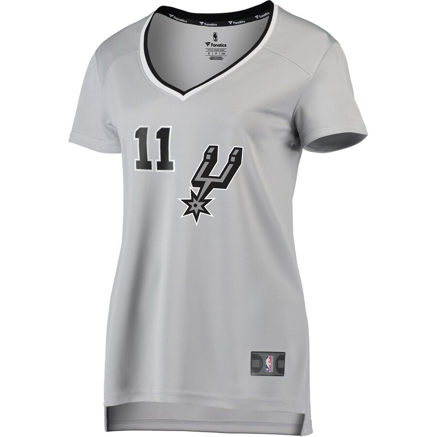 Alternative view of Bryn Forbes San Antonio Spurs Fanatics Branded Women's Fast Break Replica Player Basketball Jersey - Statement Edition - Silver