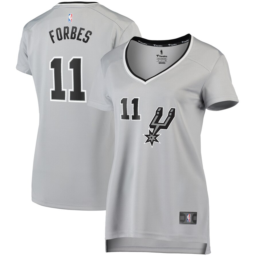 Bryn Forbes San Antonio Spurs Fanatics Branded Women's Fast Break Replica Player Basketball Jersey - Statement Edition - Silver