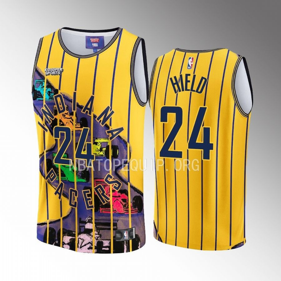 Buddy Hield 24 Indiana Pacers NBA & KidSuper Studios Unisex Hometown Basketball Jersey - JS129 