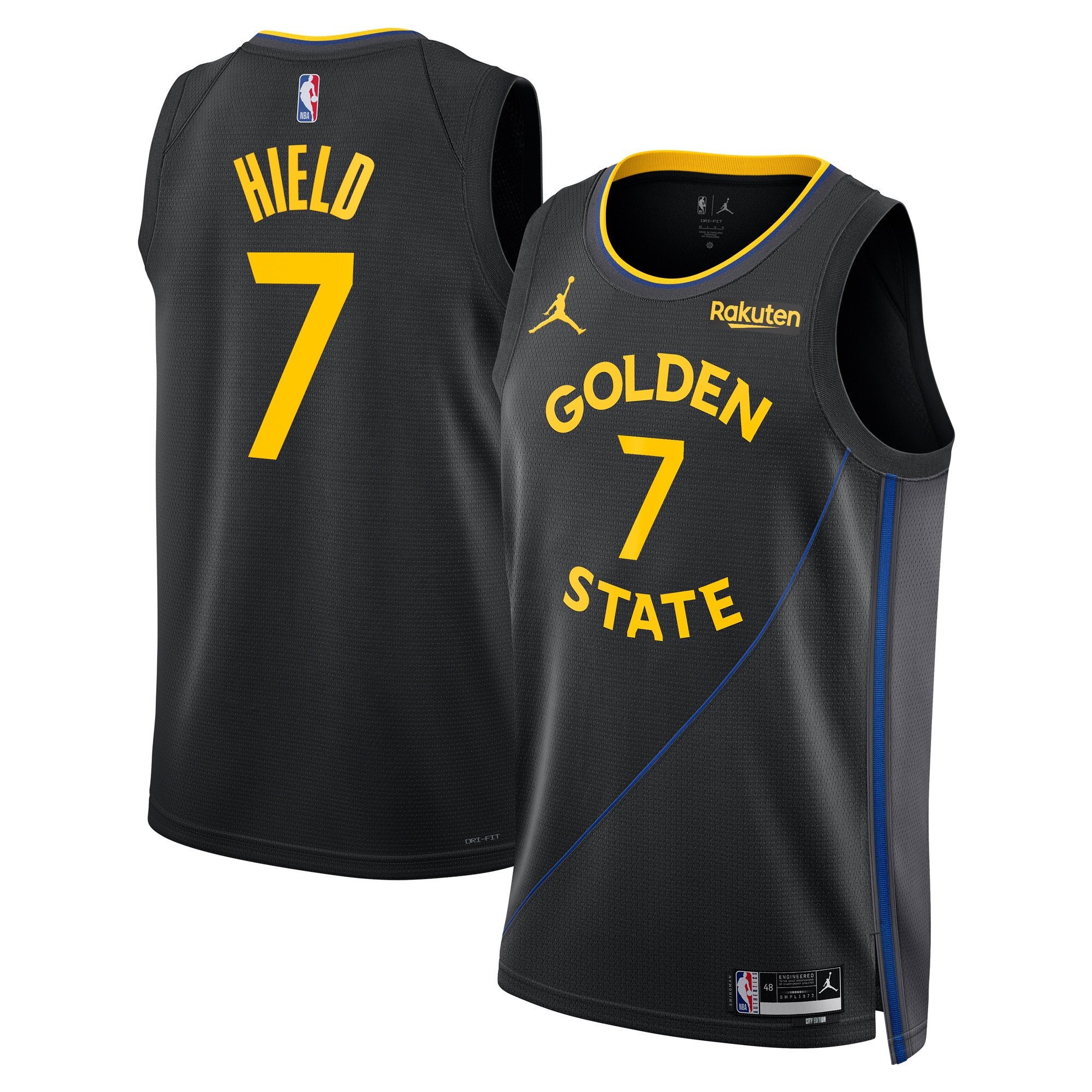 Buddy Hield 7 Golden State Warriors Unisex 2024/25 Swingman Basketball Jersey - Statement Edition - Black - JS608 