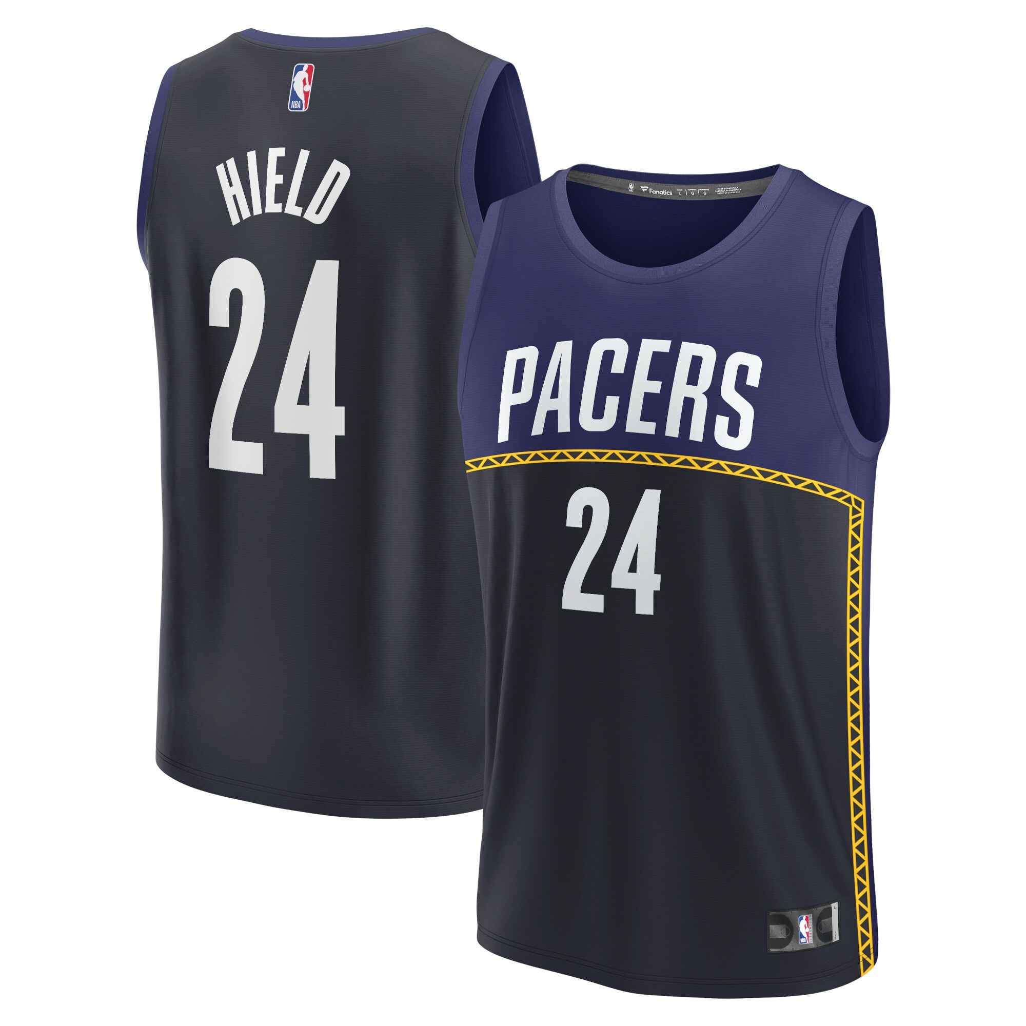 Alternative view of Buddy Hield Indiana Pacers Fanatics Branded 2022/23 Fastbreak Basketball Jersey - City Edition - Blue