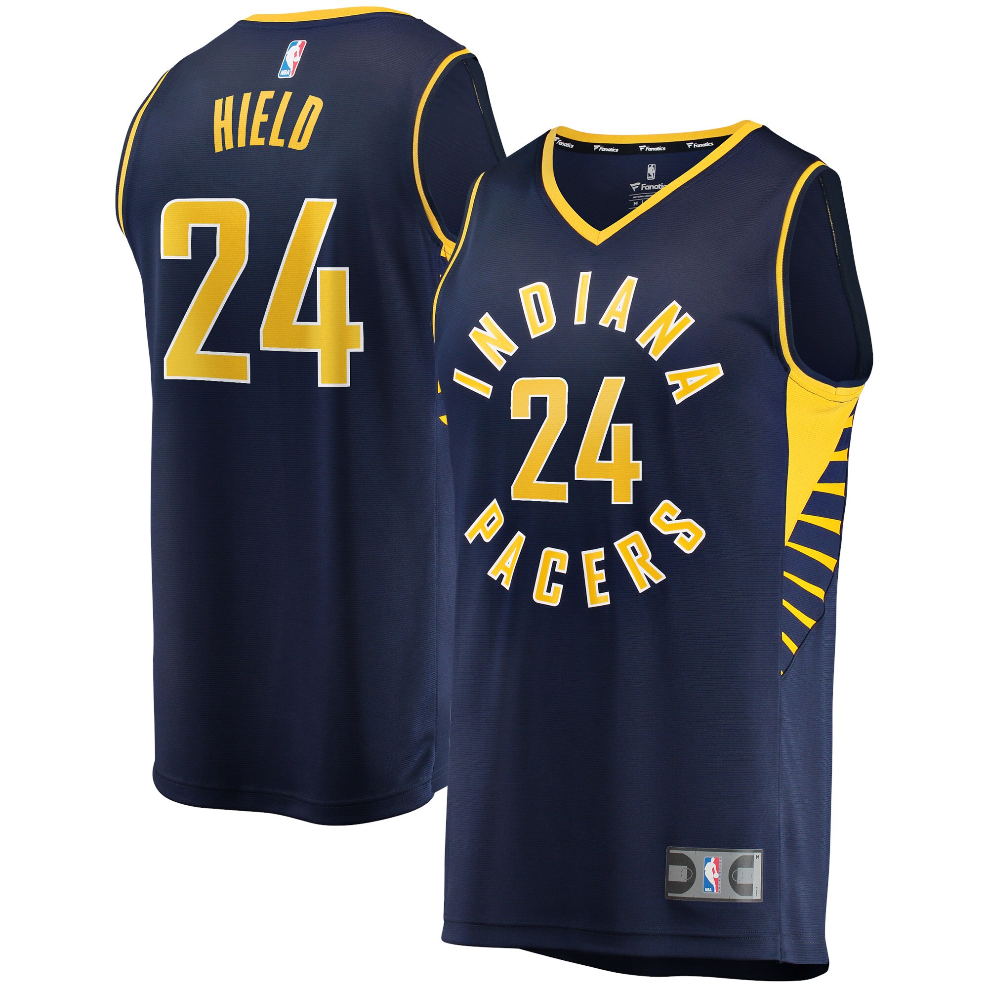 Alternative view of Buddy Hield Indiana Pacers Fanatics Branded Fast Break Replica Basketball Jersey - Icon Edition - Navy