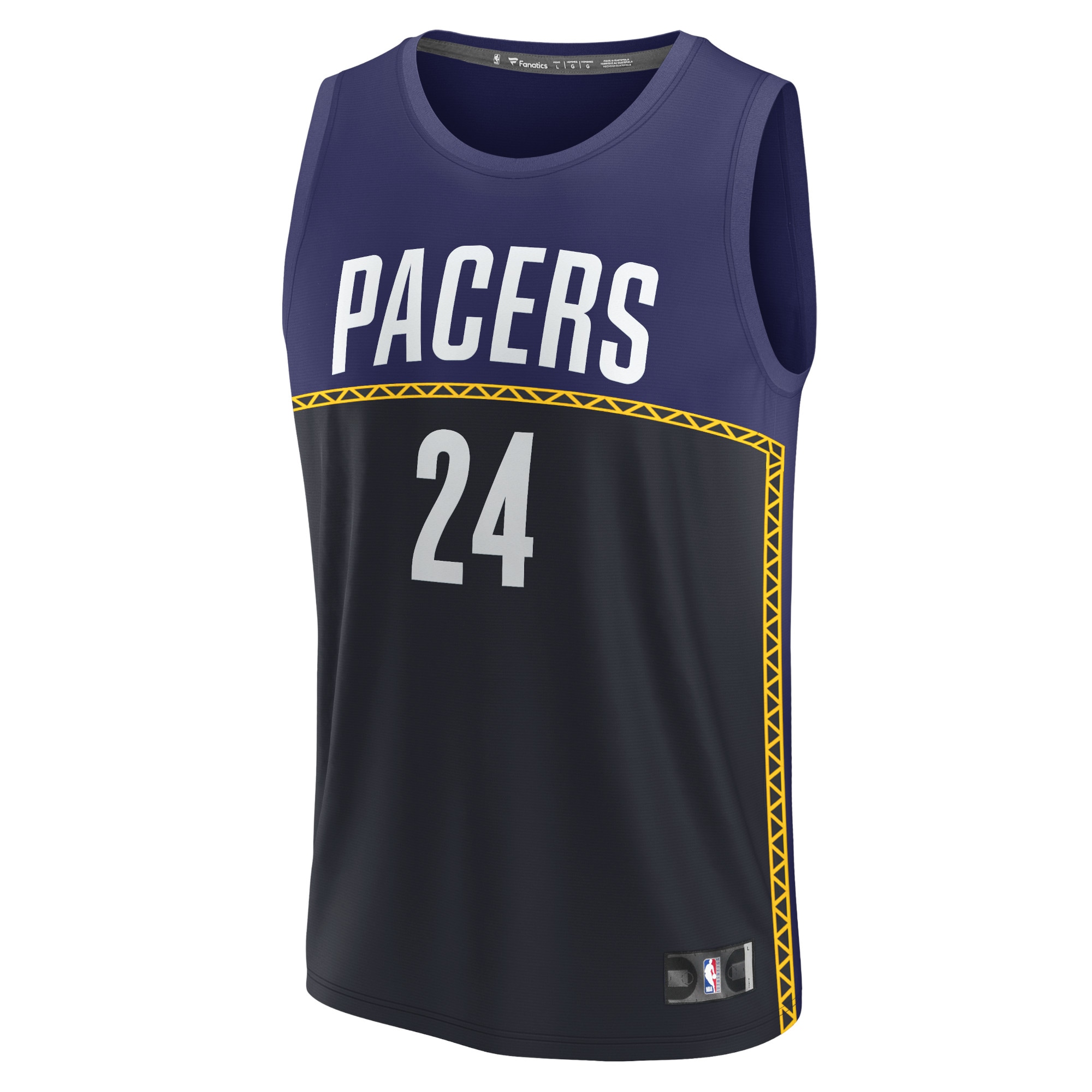 Alternative view of Buddy Hield Indiana Pacers Fanatics Fastbreak Basketball Jersey - City Edition - Blue