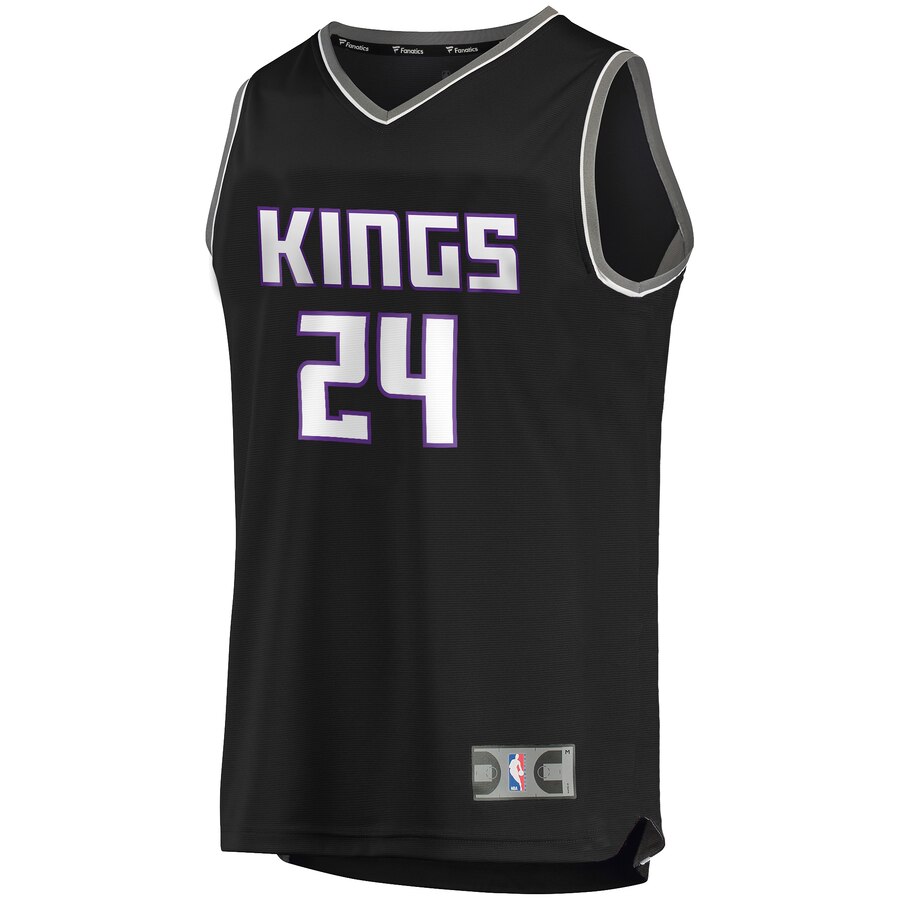 Alternative view of Buddy Hield Sacramento Kings Fanatics Branded Youth Fast Break Replica Player Basketball Jersey - Statement Edition - Black