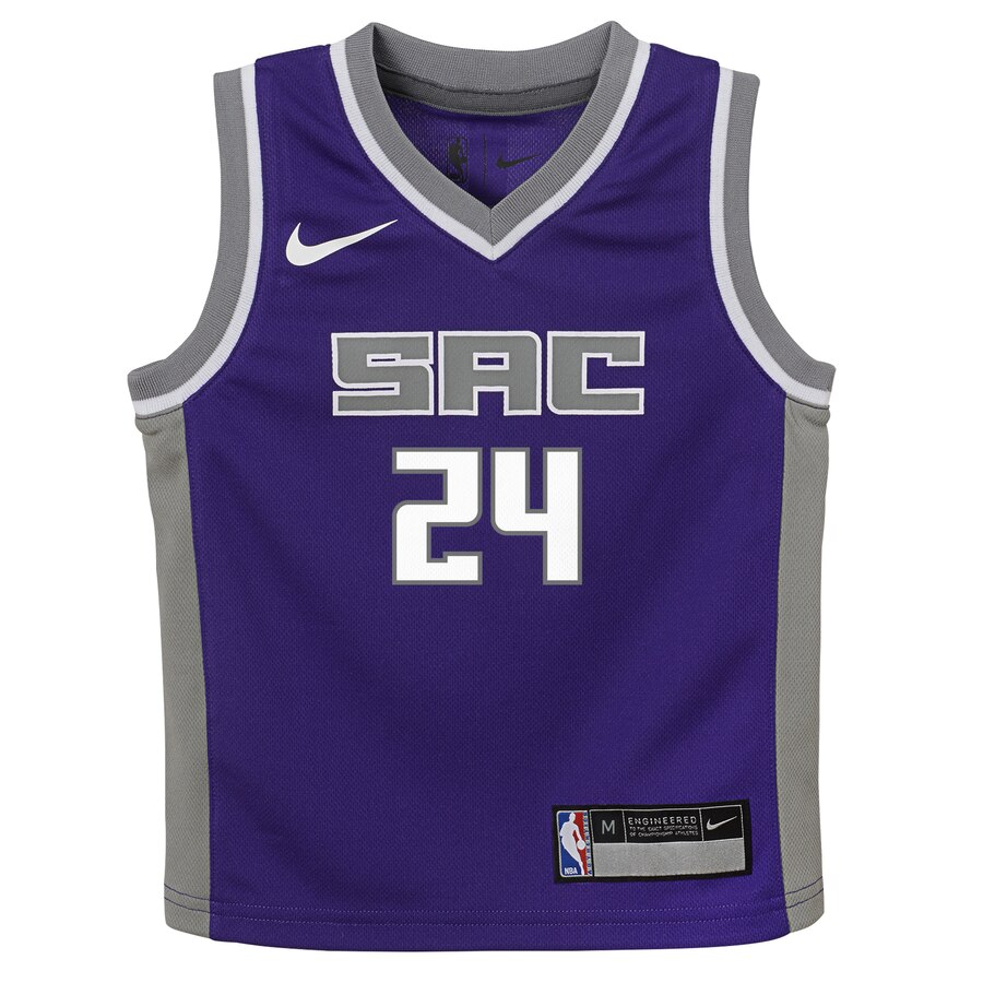 Alternative view of Buddy Hield Sacramento Kings Preschool Replica Basketball Jersey Purple - Icon Edition