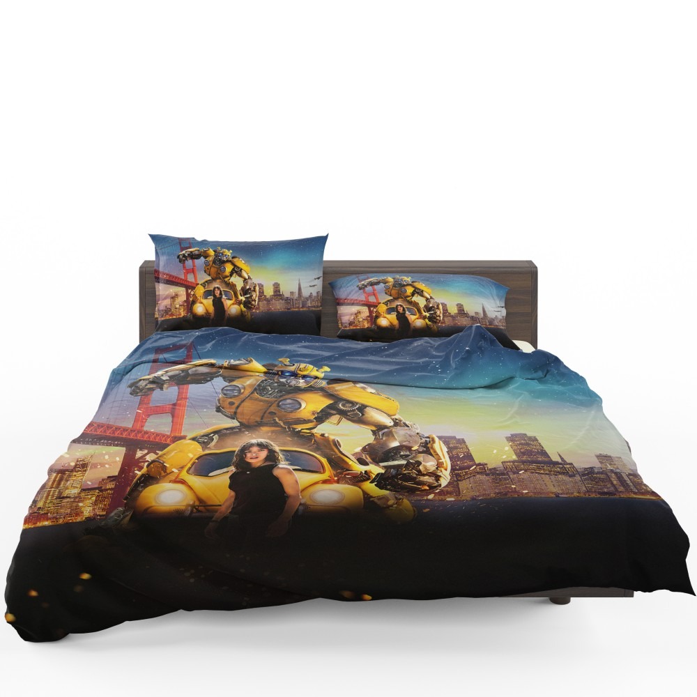 Bumblebee Movie Transformers Hailee Steinfeld Bedding Set - Custom Bedding Set