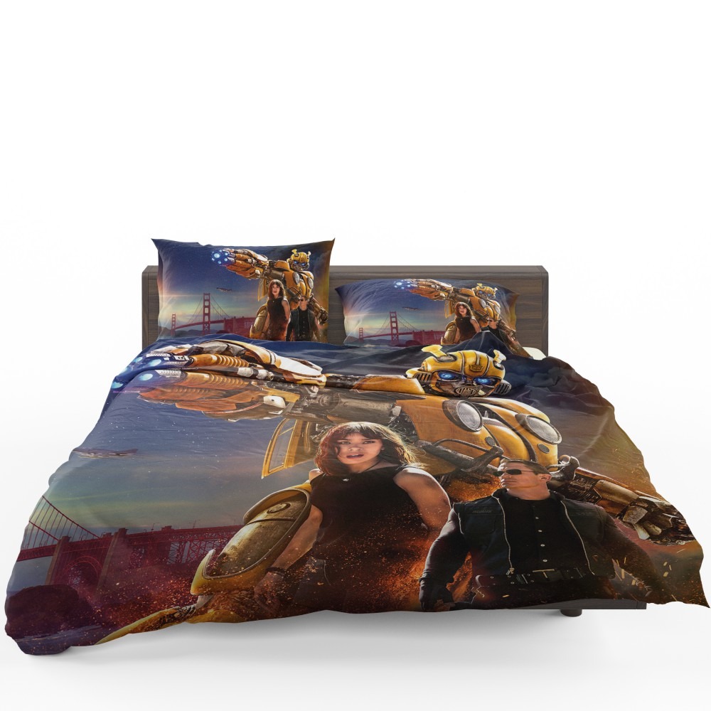 Bumblebee Movie Transformers Hailee Steinfeld John Cena Bedding Set - Custom Bedding Set