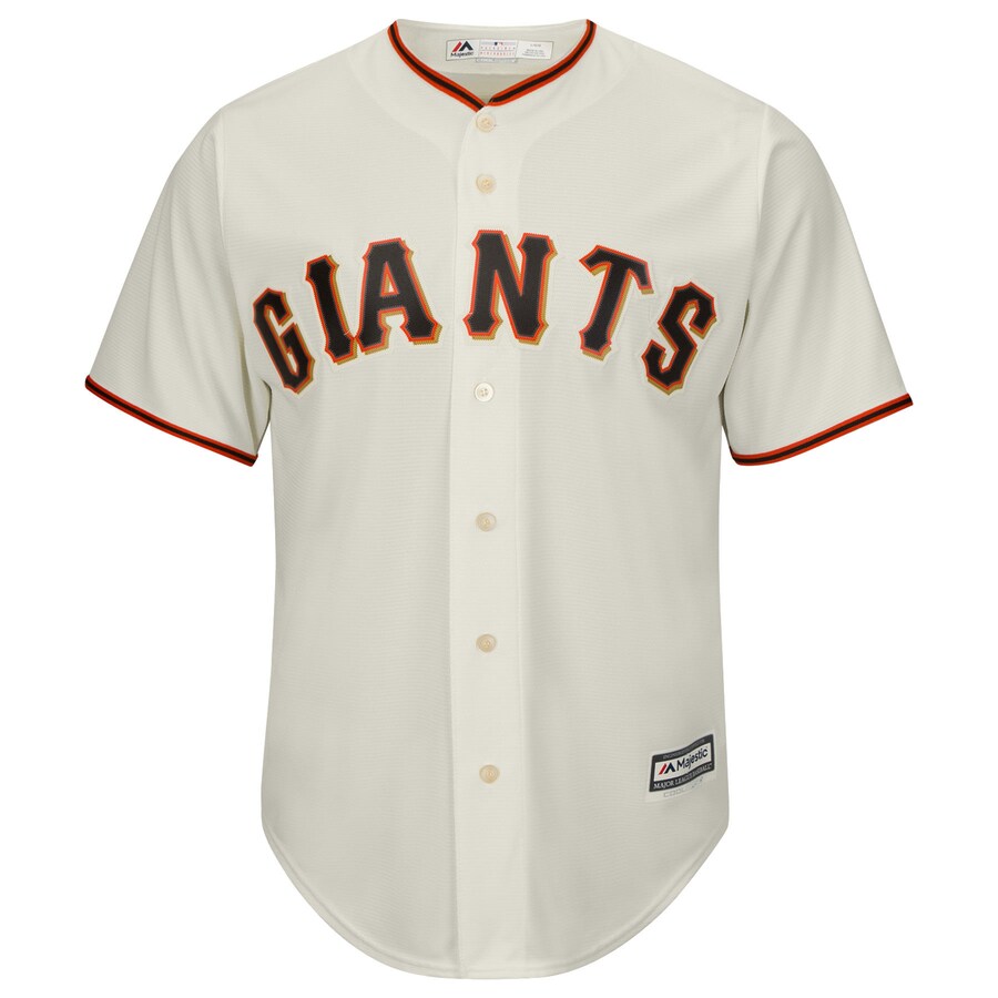 Alternative view of Buster Posey #28 San Francisco Giants Majestic Big And Tall Cool Base Player Baseball Jersey - Cream