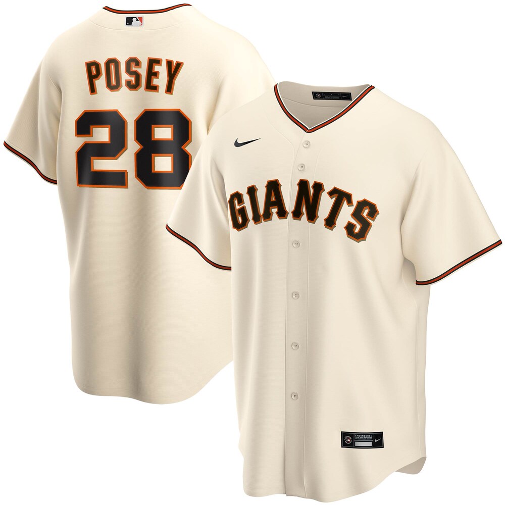 Buster Posey San Francisco Giants Home 2020 Player Baseball Jersey - Cream