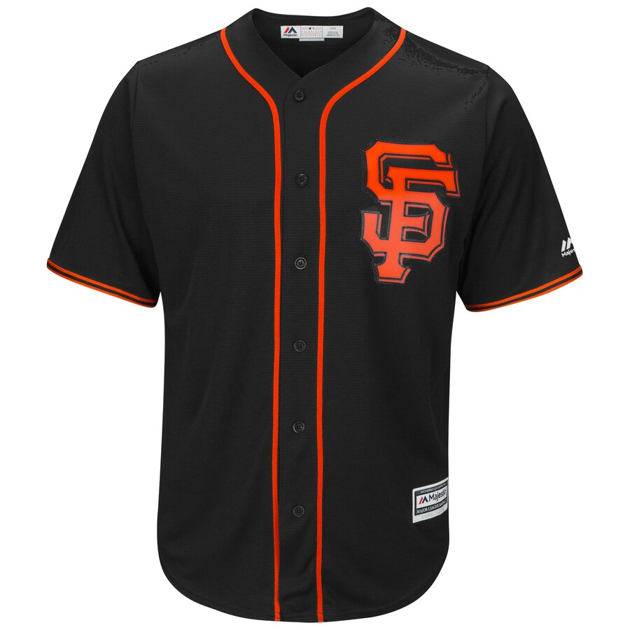 Alternative view of Buster Posey San Francisco Giants Majestic Alternate 2017 Cool Base Player Baseball Jersey – Black