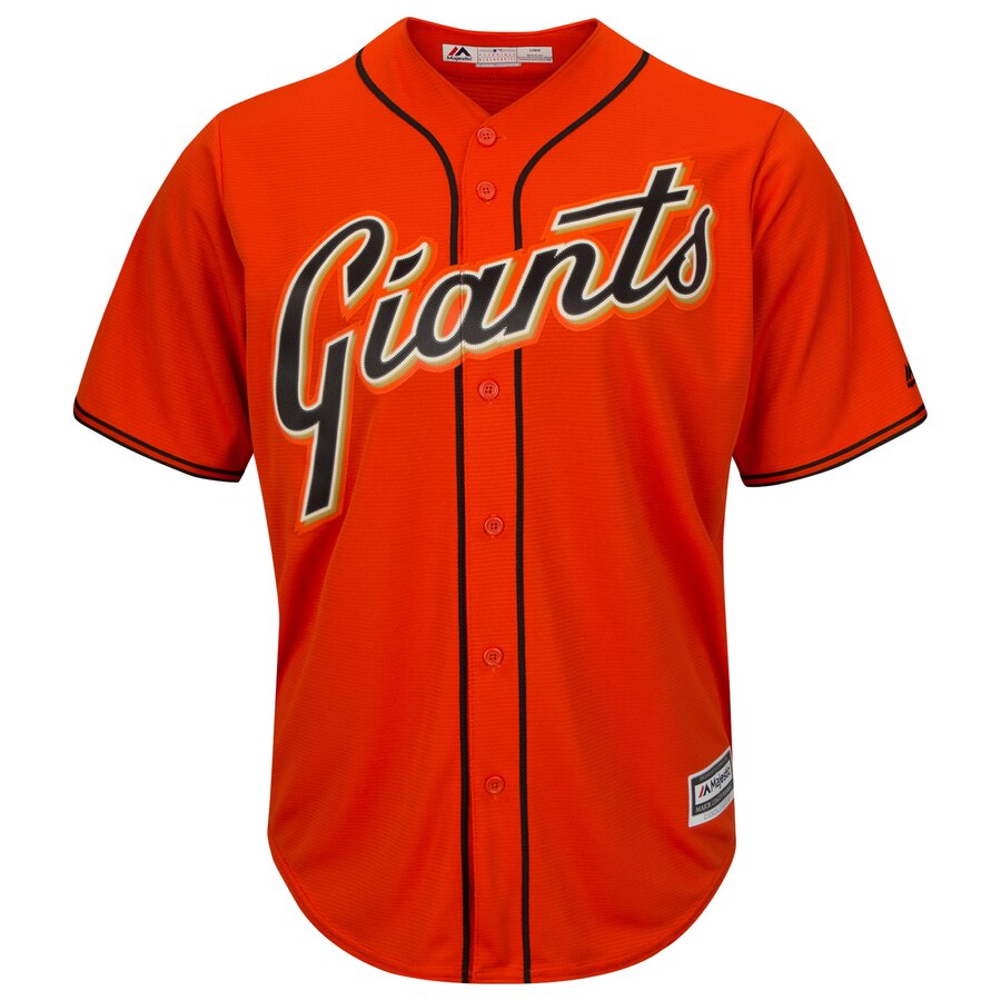 Alternative view of Buster Posey San Francisco Giants Majestic Cool Base Player Baseball Jersey – Orange