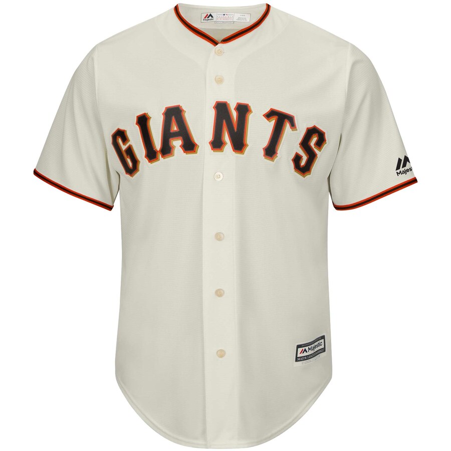 Alternative view of Buster Posey San Francisco Giants Majestic Official Team Cool Base Player Baseball Jersey - Cream