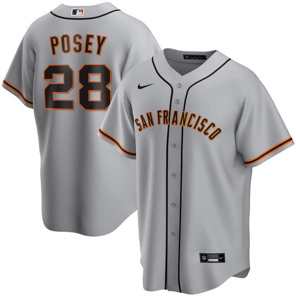 Buster Posey San Francisco Giants Road 2020 Player Baseball Jersey - Gray