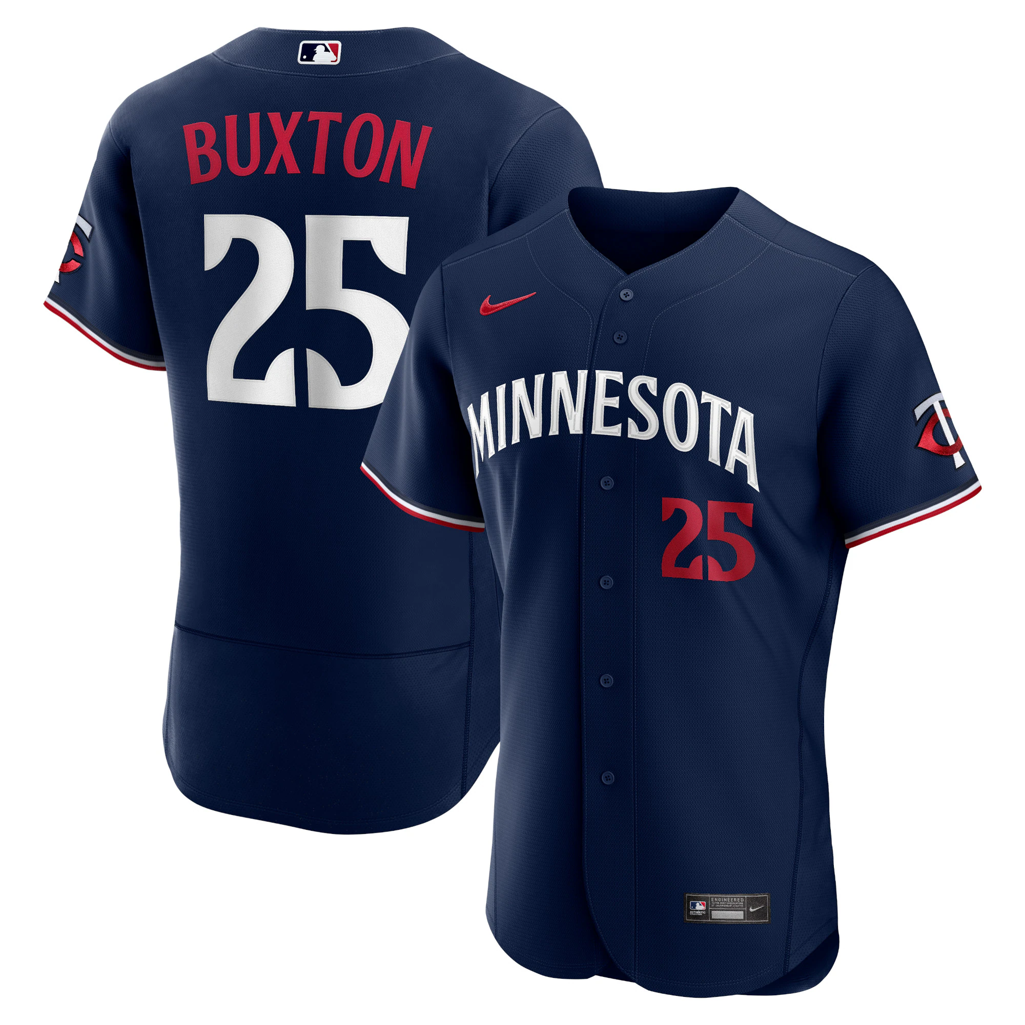 Byron Buxton Minnesota Twins Alternate Authentic Official Player Jersey - Navy