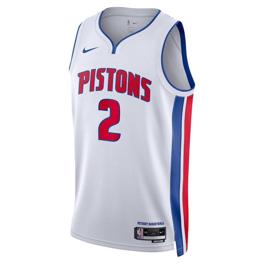 Alternative view of Cade Cunningham 2 Detroit Pistons Unisex Swingman Basketball Jersey - Association Edition - White - JS635 