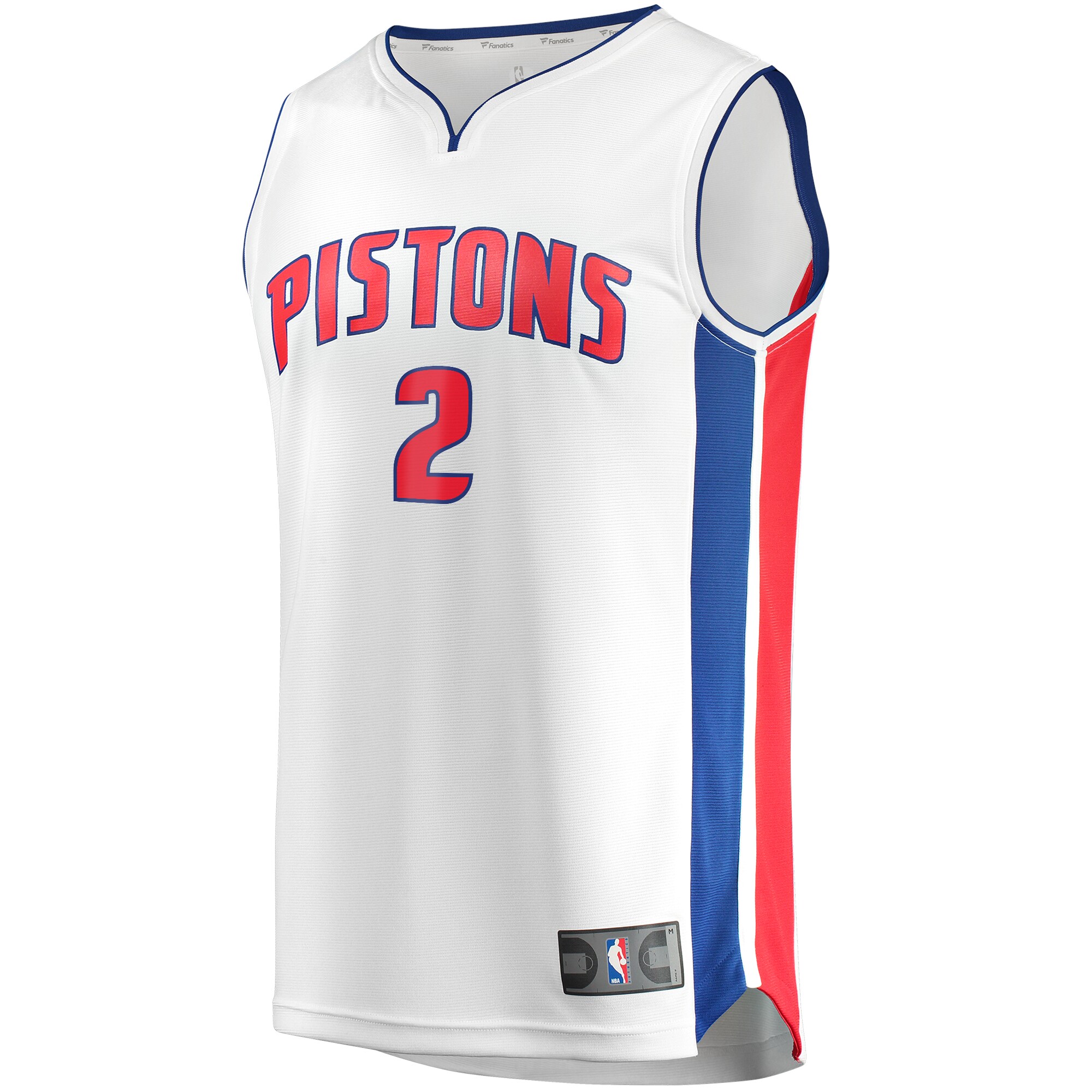 Alternative view of Cade Cunningham Detroit Pistons Fanatics Fast Break Replica Basketball Jersey - Association Edition - White