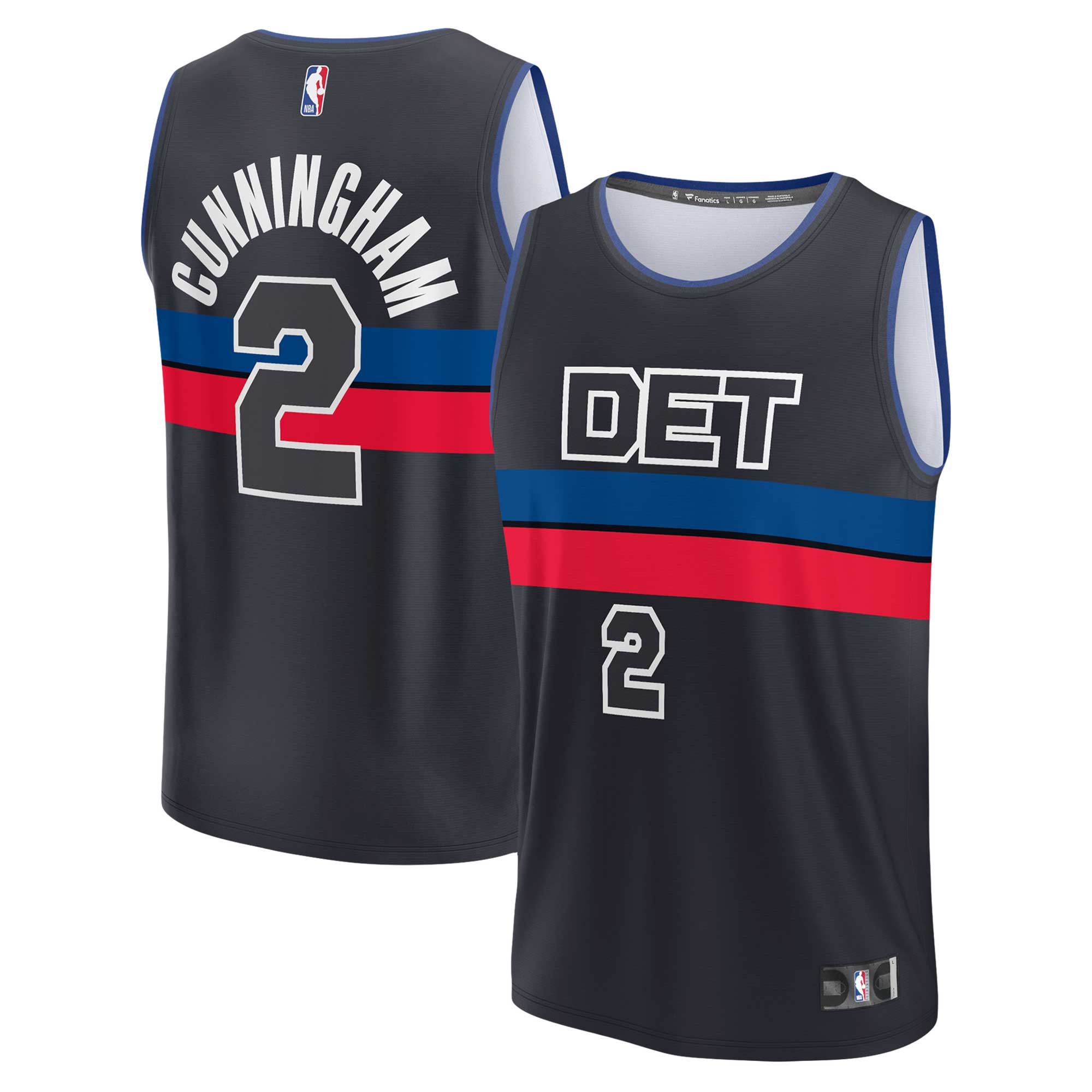 Cade Cunningham Detroit Pistons Fanatics Fast Break Replica Basketball Jersey - Statement Edition - Black