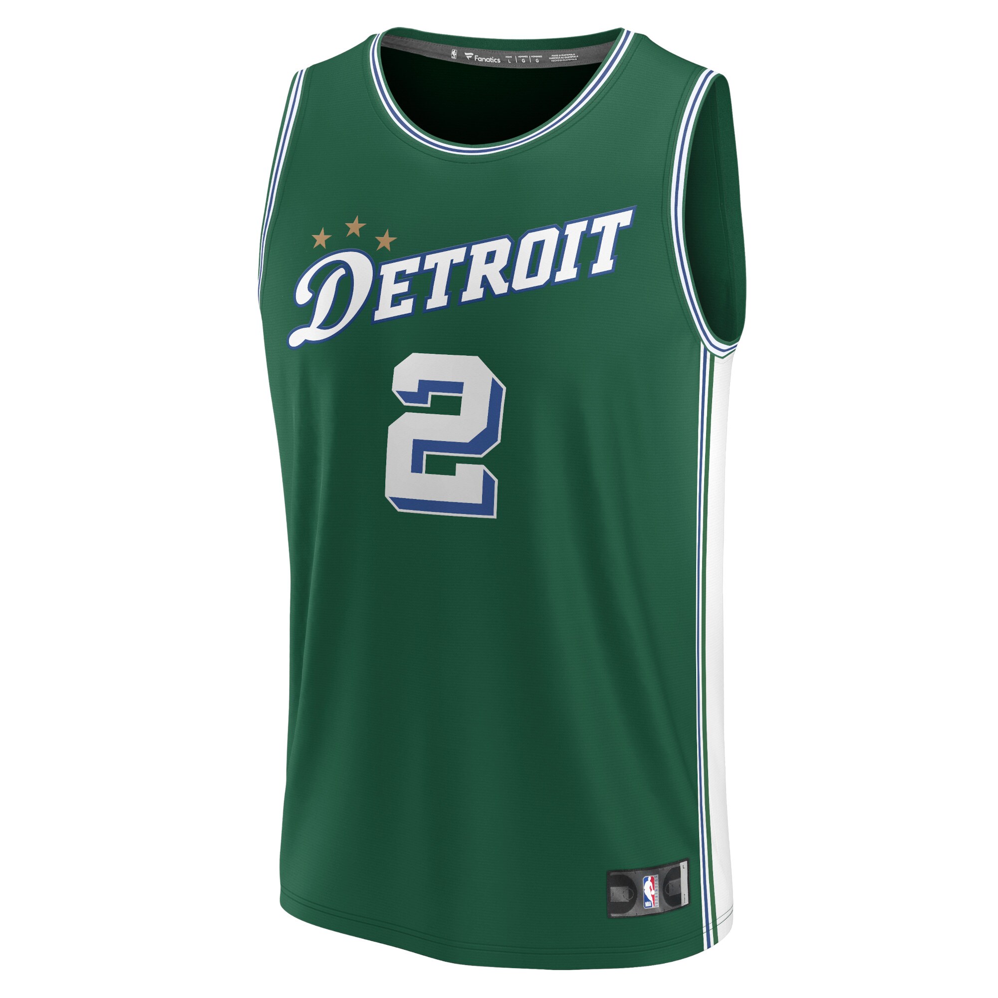 Alternative view of Cade Cunningham Detroit Pistons Fanatics Fastbreak Basketball Jersey - City Edition - Green