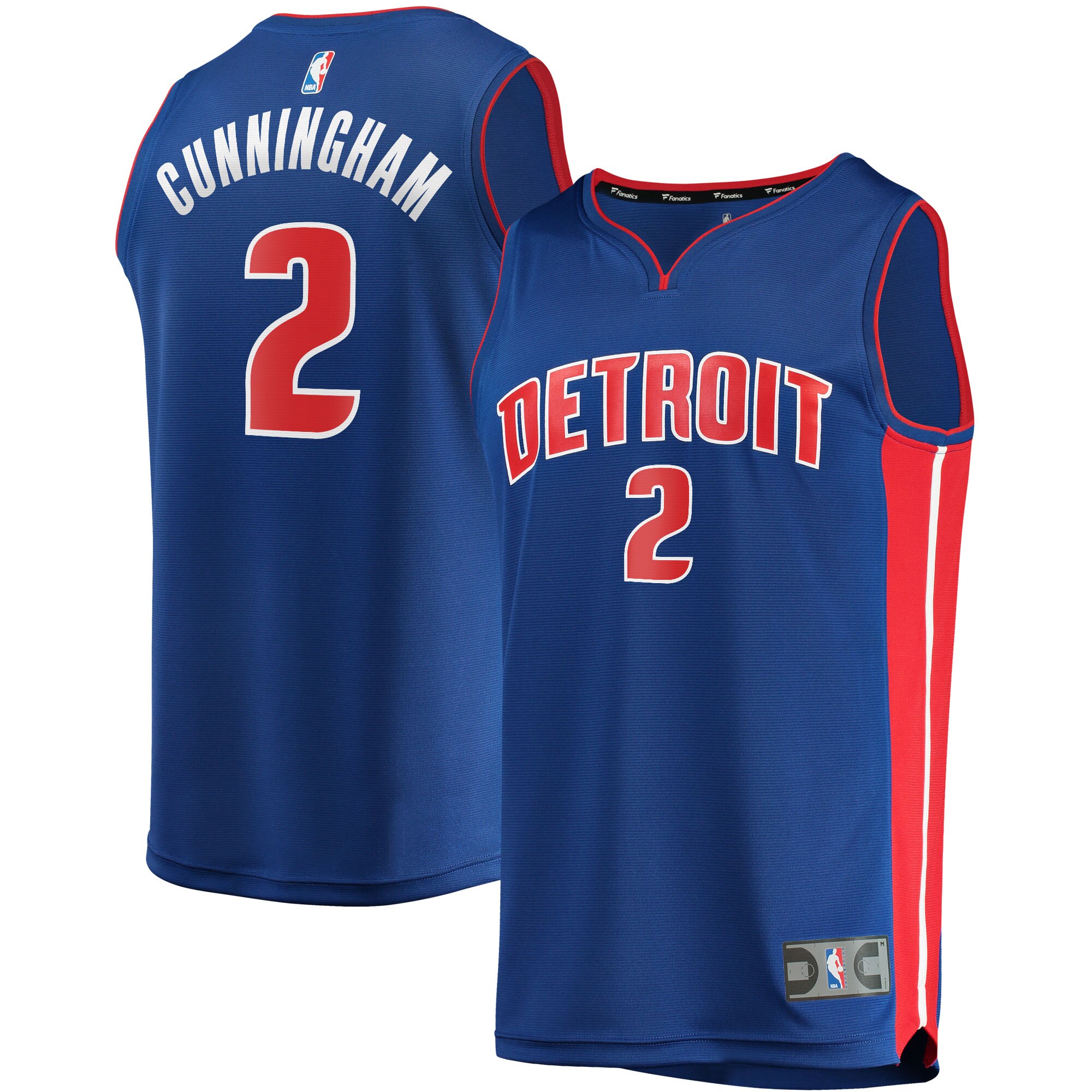 Cade Cunningham Detroit Pistons Fanatics Youth 2021/22 Fast Break Replica Basketball Jersey - Icon Edition - Blue