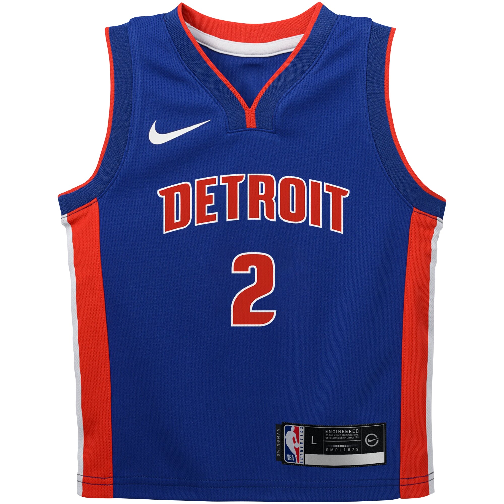 Alternative view of Cade Cunningham Detroit Pistons Infant Swingman Player Basketball Jersey - Icon Edition - Blue