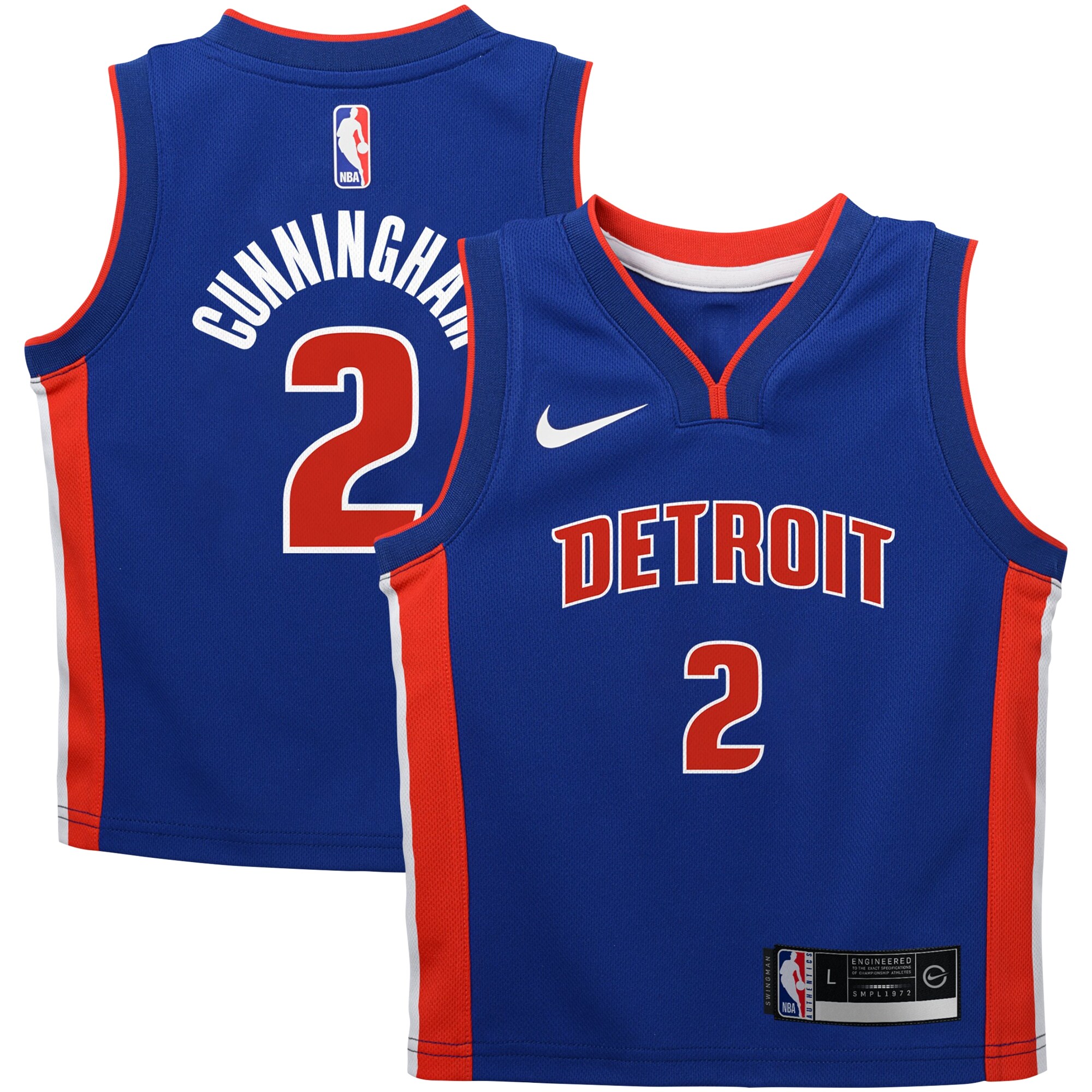 Cade Cunningham Detroit Pistons Infant Swingman Player Basketball Jersey - Icon Edition - Blue