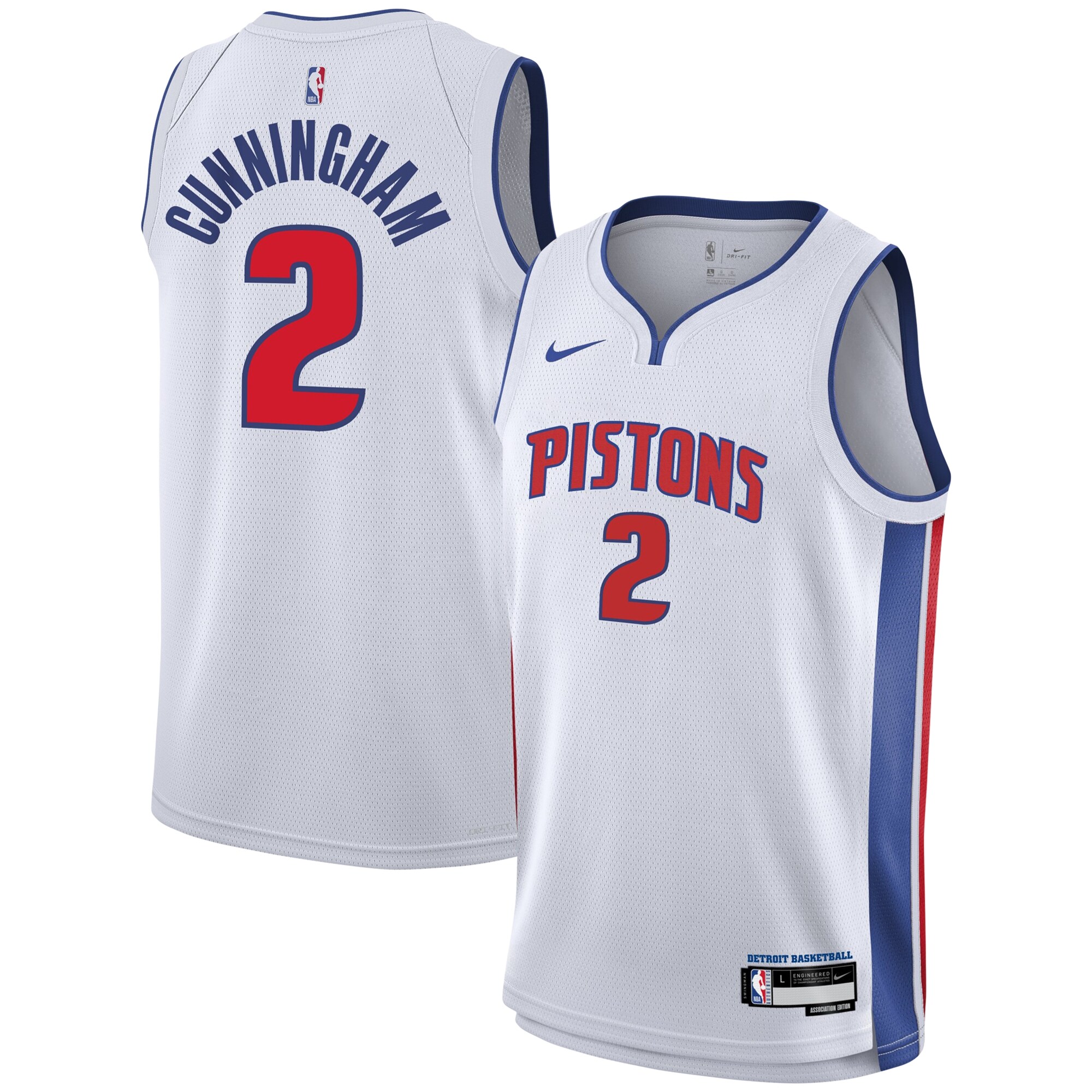 Cade Cunningham Detroit Pistons Youth Swingman Basketball Jersey - Association Edition - White
