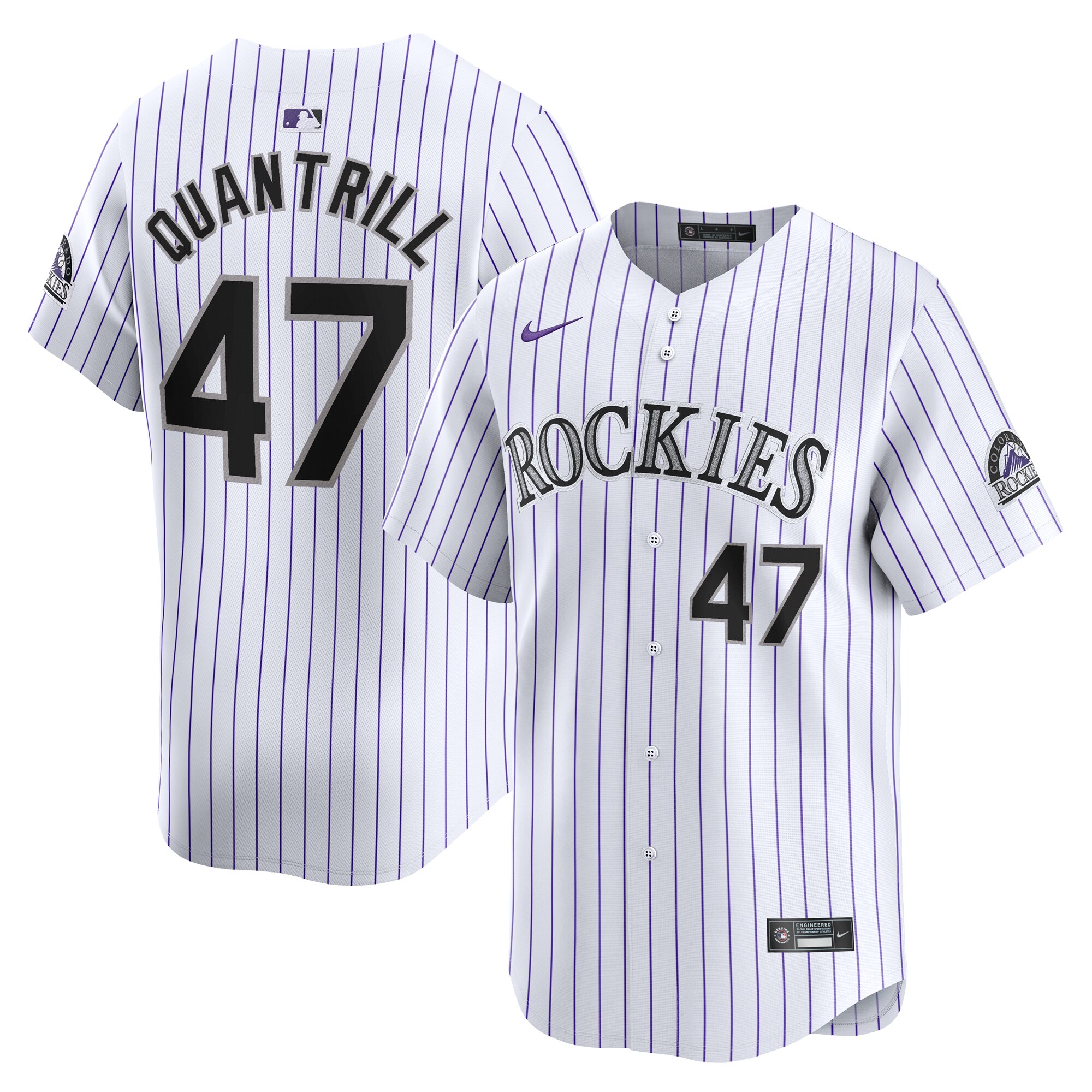 Cal Quantrill Colorado Rockies Home Limited Player Baseball Jersey - White