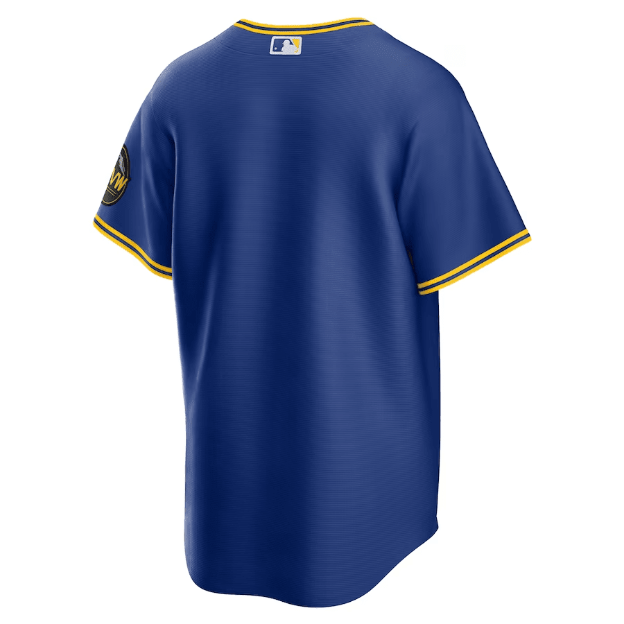 Alternative view of Cal Raleigh 29 Seattle Mariners 2023 City Connect Game Baseball Jersey - Royal 