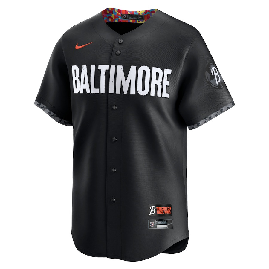 Alternative view of Cal Ripken Jr. 8 Baltimore Orioles City Connect Retired Men Jersey - Black