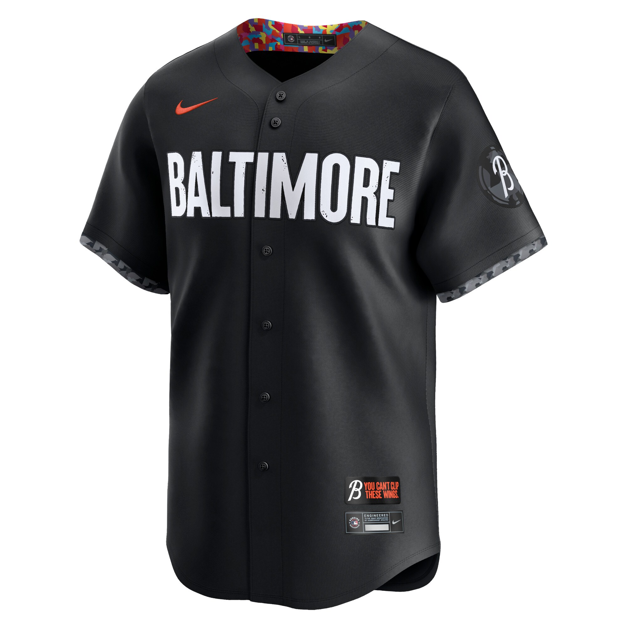 Alternative view of Cal Ripken Jr. Baltimore Orioles City Connect Retired Player Baseball Jersey - Black
