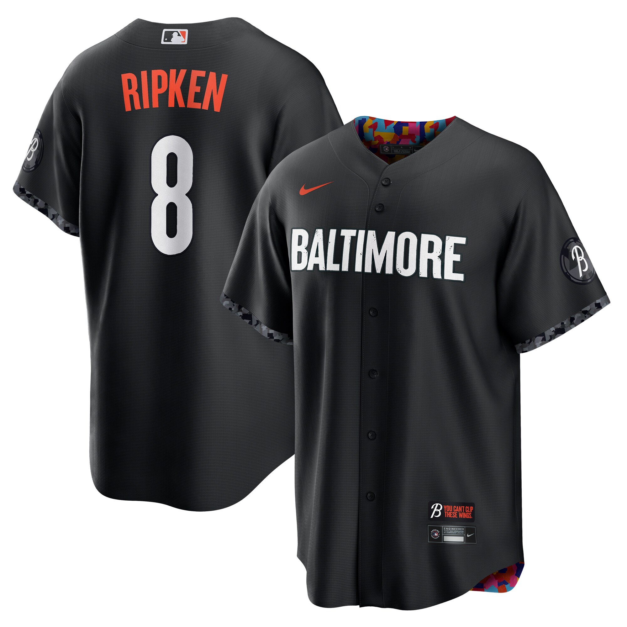 Cal RipkenÃƒâ€šÃ‚Â baltimore Orioles City Connect Replica Player Baseball Jersey - Black