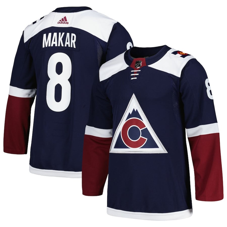 Cale Makar 8 Colorado Avalanche Alternate Primegreen Men Hockey Jersey - Navy - JS889 
