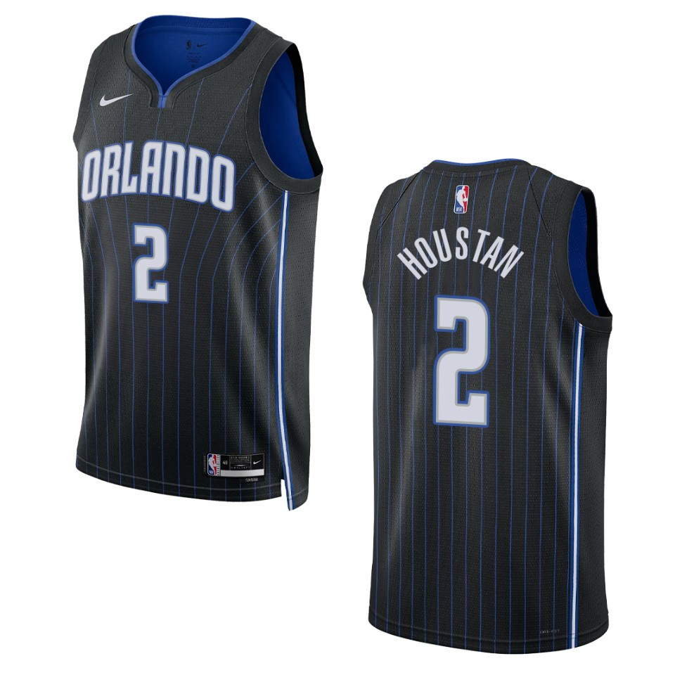 Caleb Houstan Black Icon Edition 2022-23 Orlando Magic Swingman Jersey