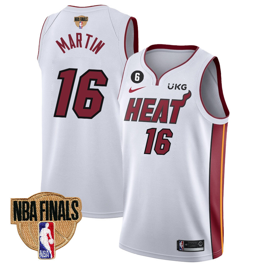 Caleb Martin 16 Miami Heat Final Champions 2023 Swingman Jersey - White - JS900 