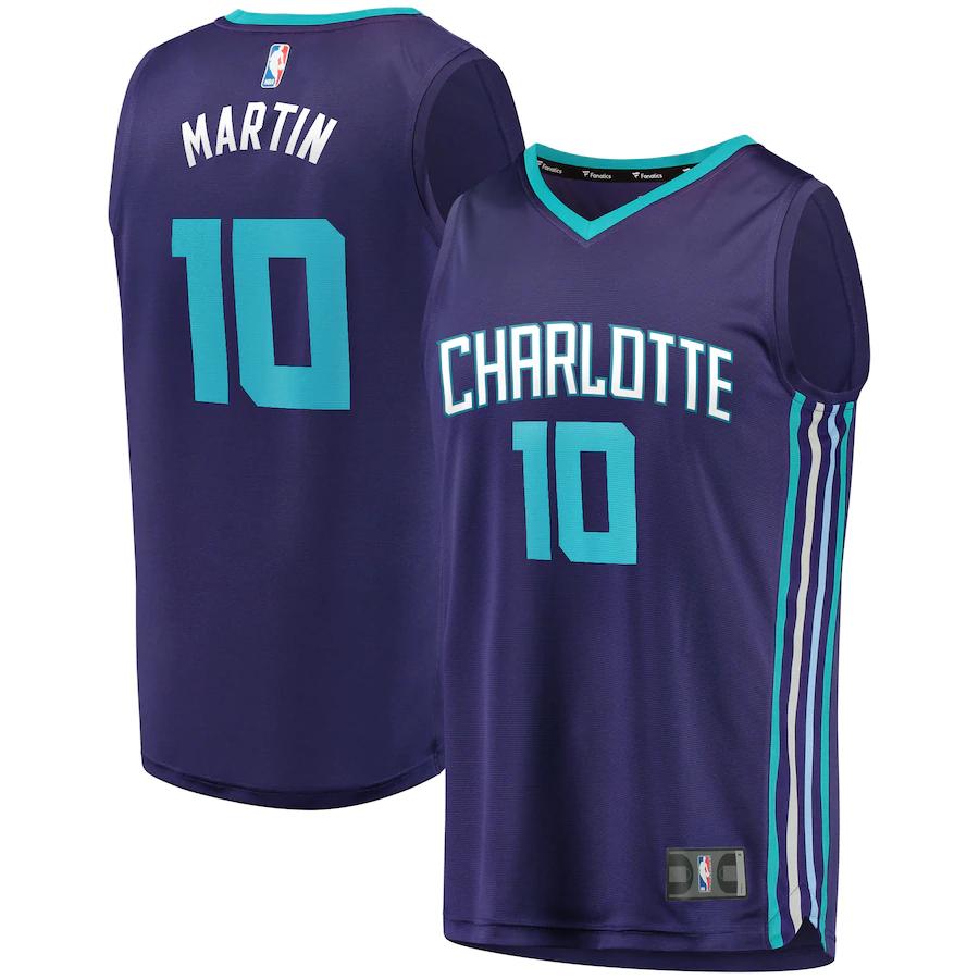 Caleb Martin Charlotte Hornets Fanatics Branded Fast Break Player Basketball Jersey - Statement Edition - Purple
