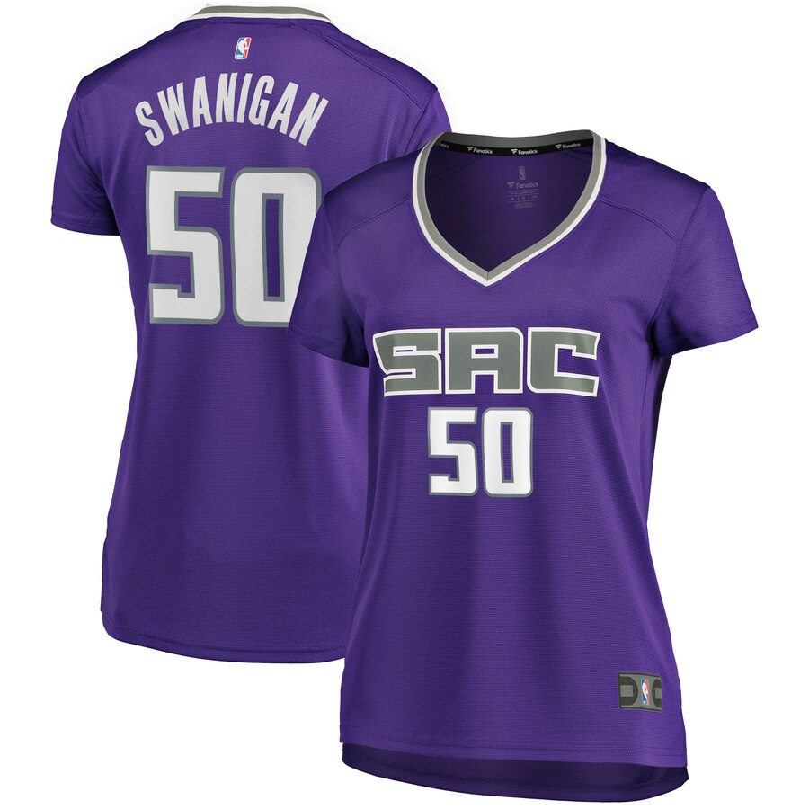 Caleb Swanigan Sacramento Kings Fanatics Branded Women's Fast Break Player Replica Basketball Jersey - Icon Edition - Purple