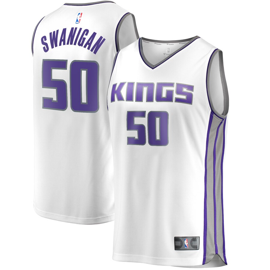 Caleb Swanigan Sacramento Kings Fanatics Branded Youth Fast Break Replica Player Basketball Jersey - Association Edition - White